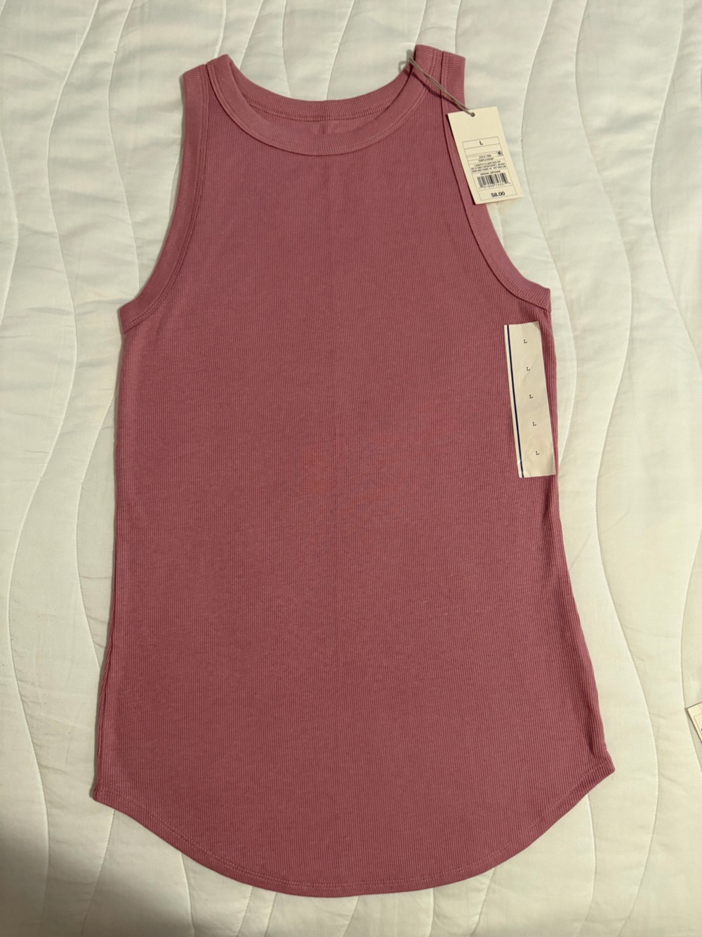 Target Mauve Pink Ribbed Tank Top
